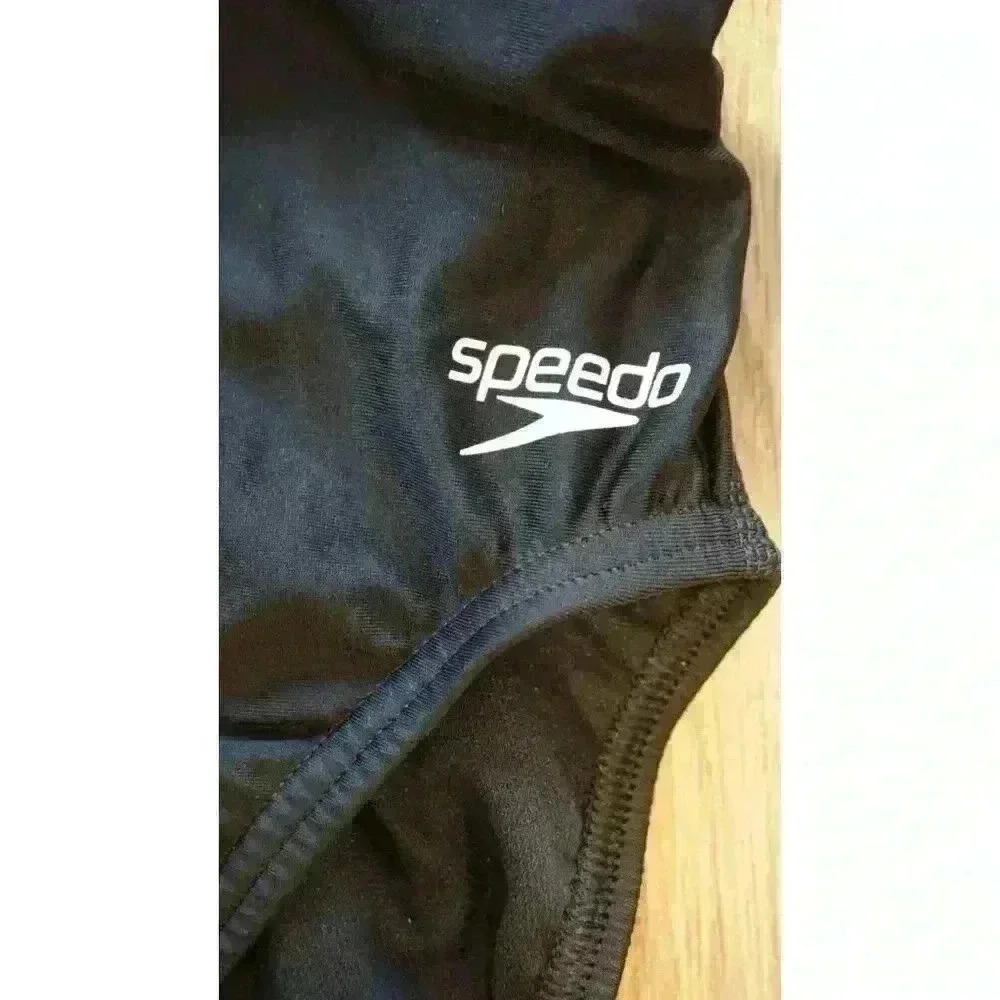 Speedo Black One-Piece Women's Swimsuit size 10 - Picture 4 of 16